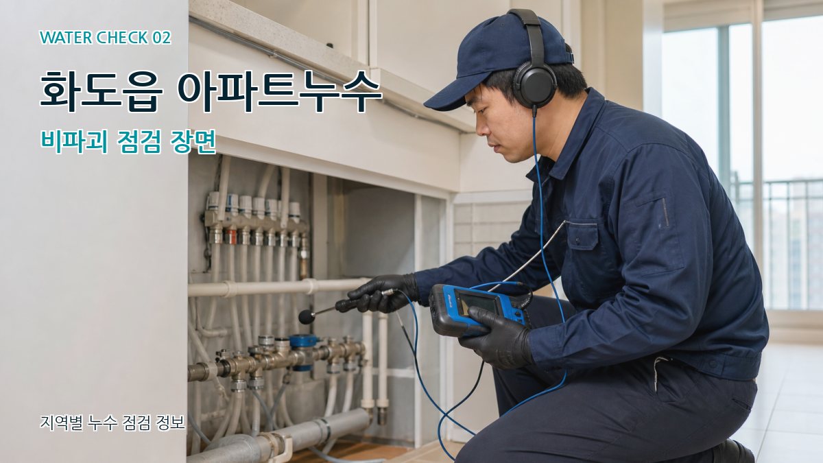 화도읍 화장실누수 누수탐지 이미지