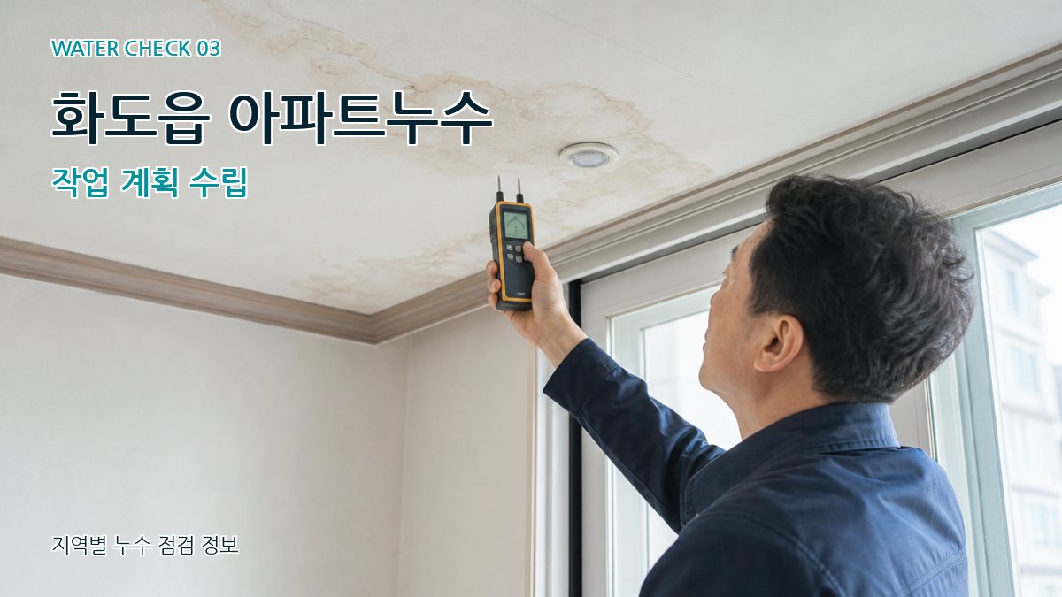 화도읍 천장누수 누수탐지 이미지