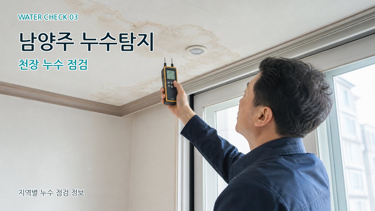 오남읍 천장누수 누수탐지 이미지