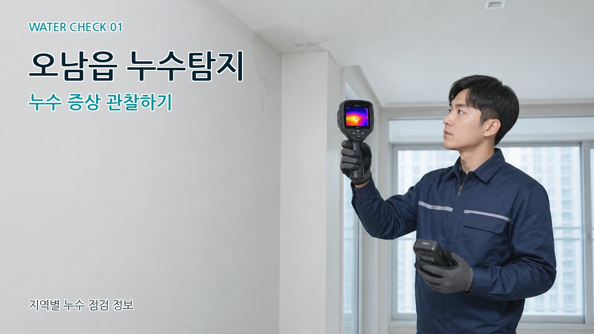 오남읍 아파트누수 누수탐지 이미지