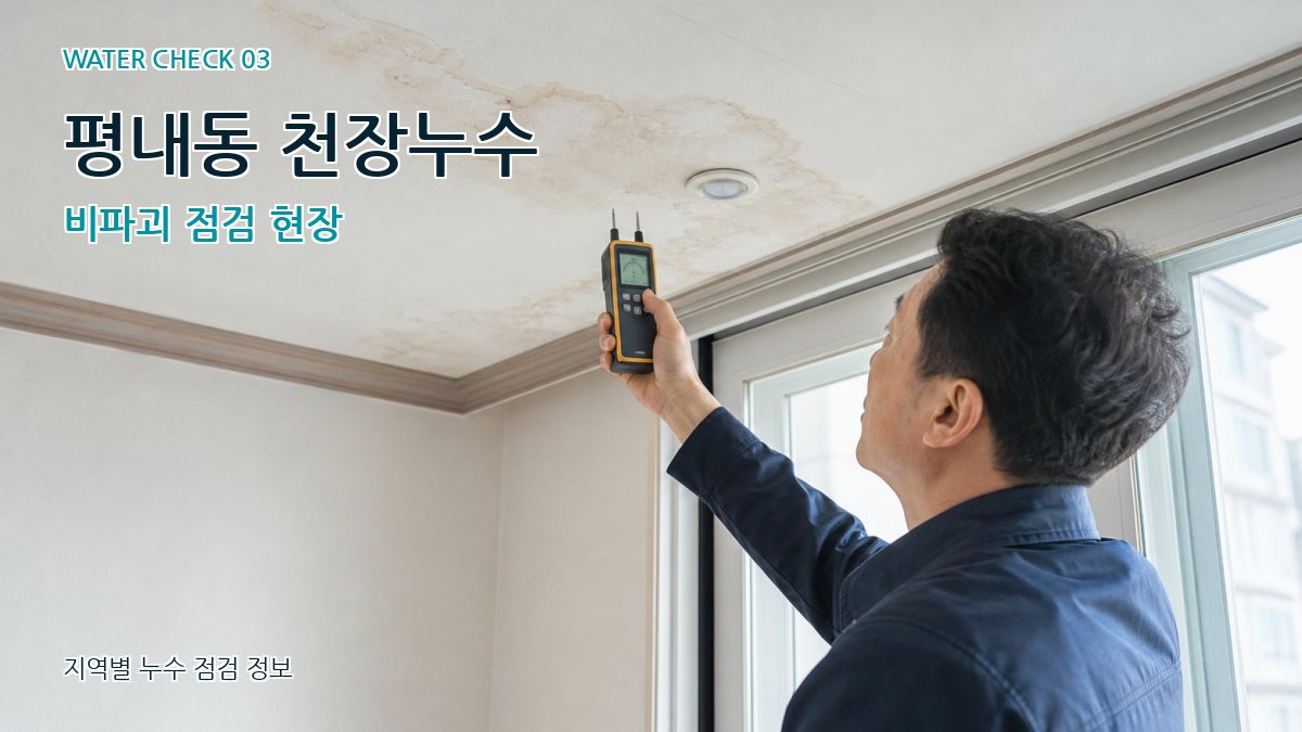 평내동 천장누수 누수탐지 이미지