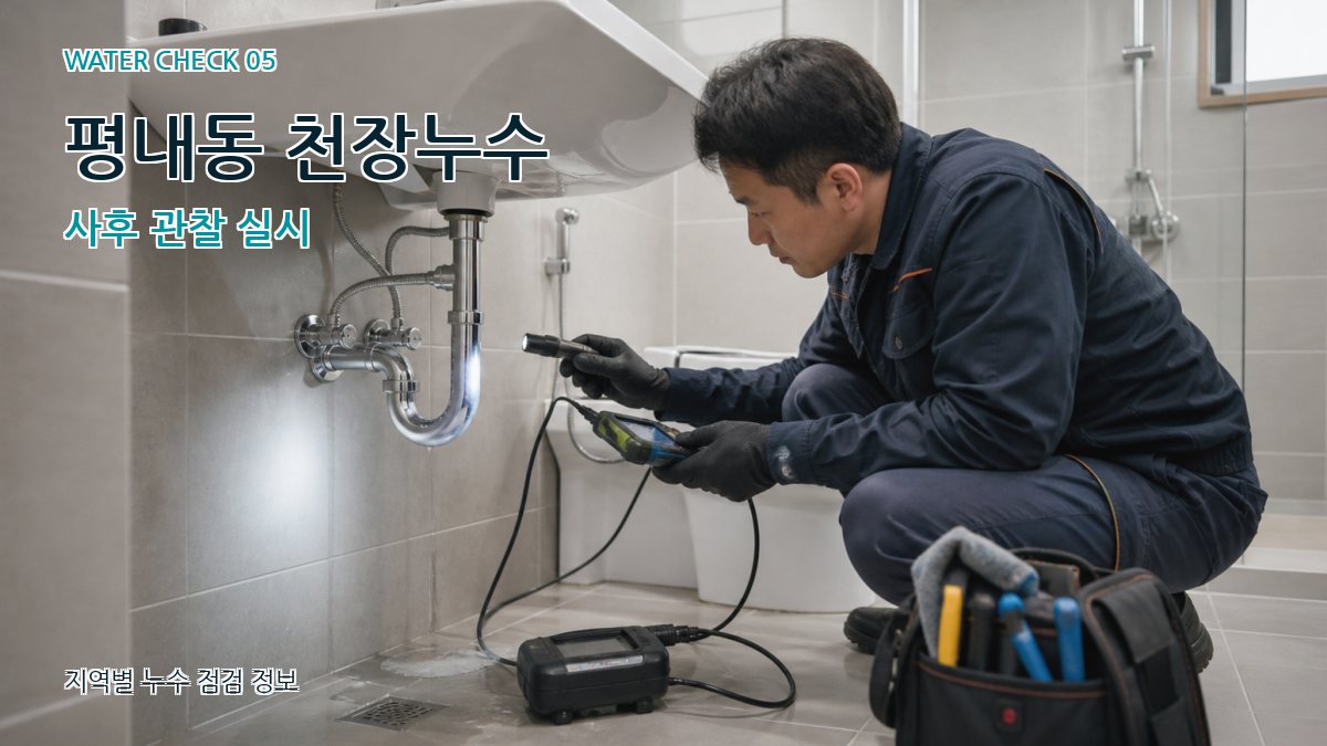 평내동 누수공사 누수탐지 이미지