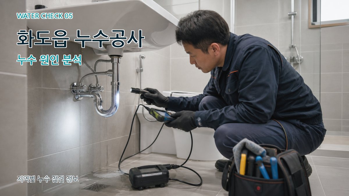 화도읍 누수공사 누수탐지 이미지