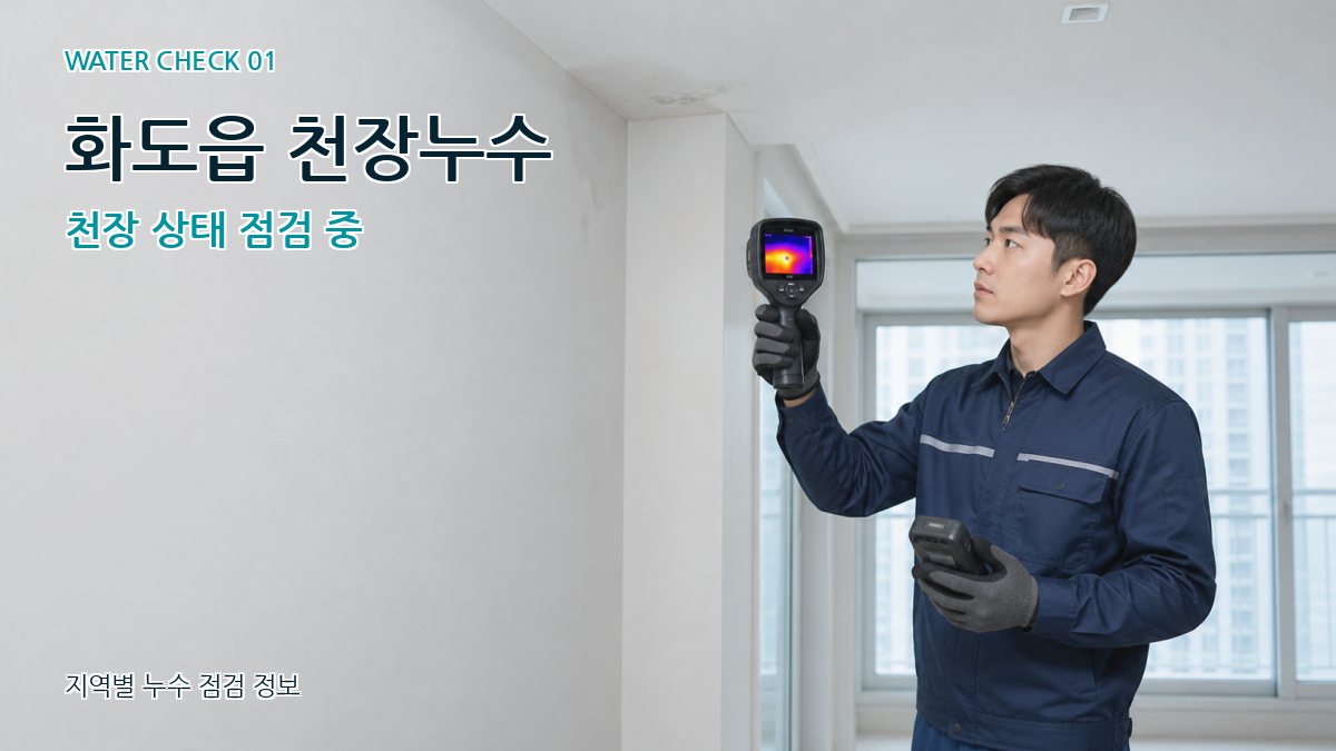 화도읍 아파트누수 누수탐지 이미지