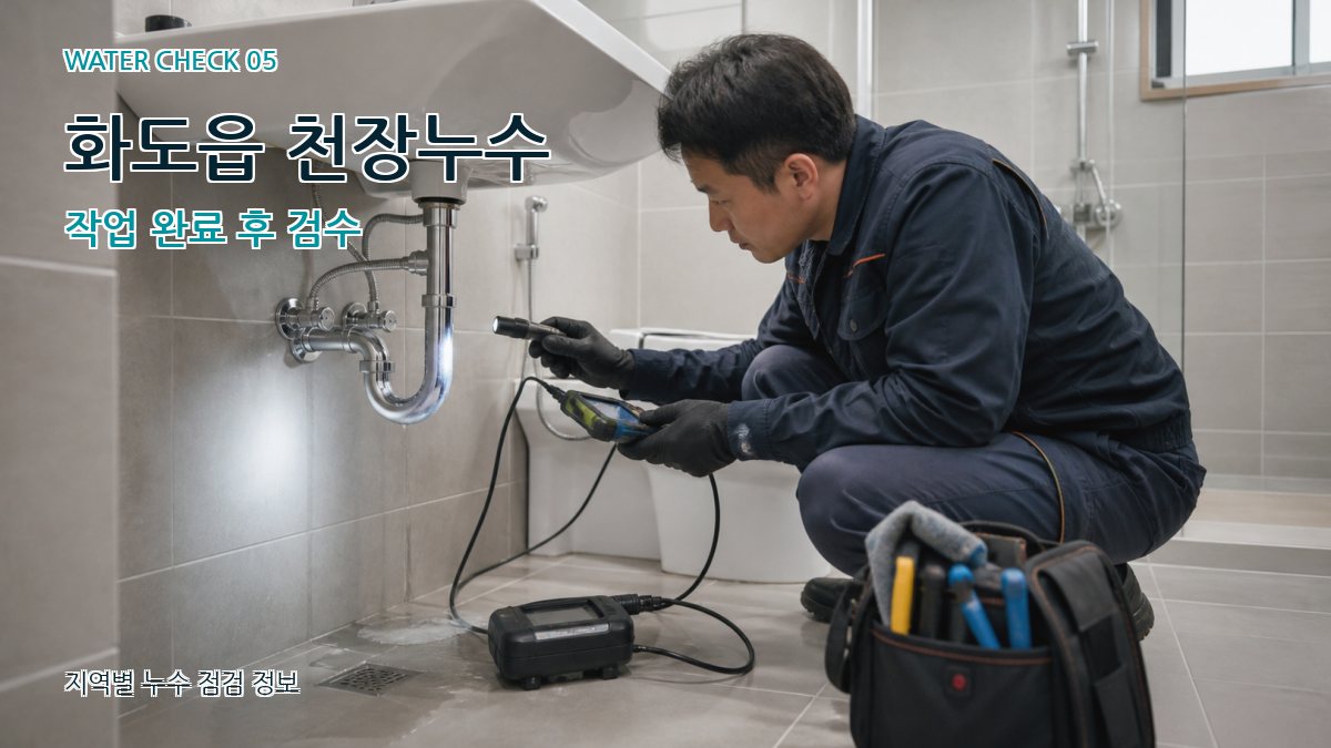 화도읍 누수공사 누수탐지 이미지