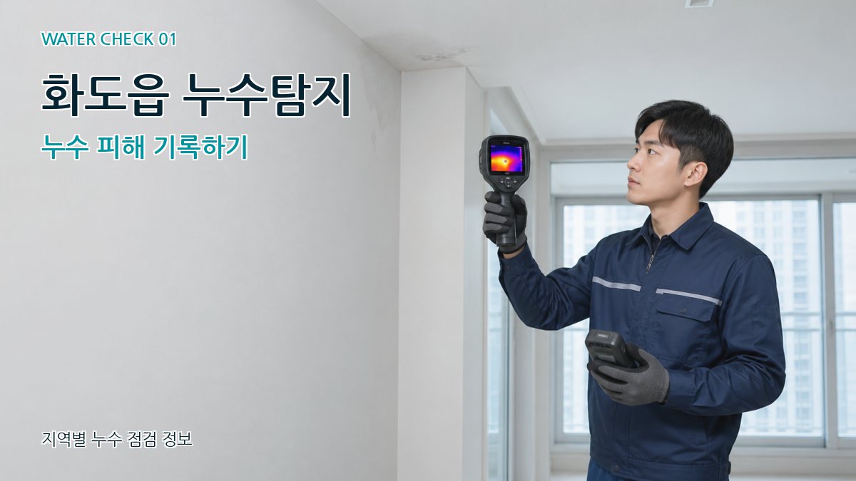 화도읍 아파트누수 누수탐지 이미지