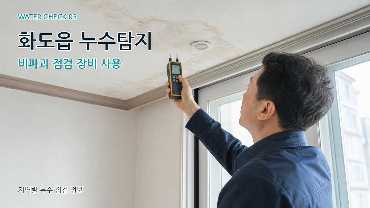 화도읍 천장누수 누수탐지 이미지