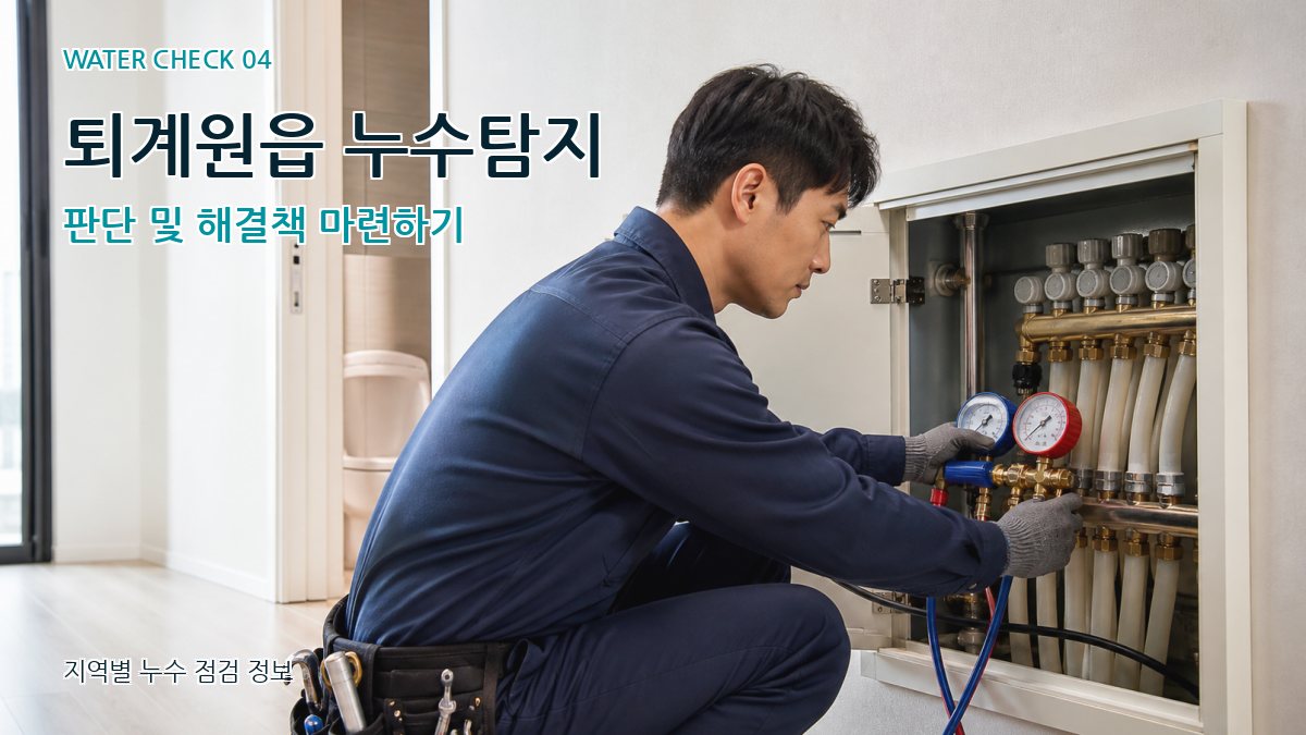 퇴계원읍 누수탐지 누수탐지 이미지