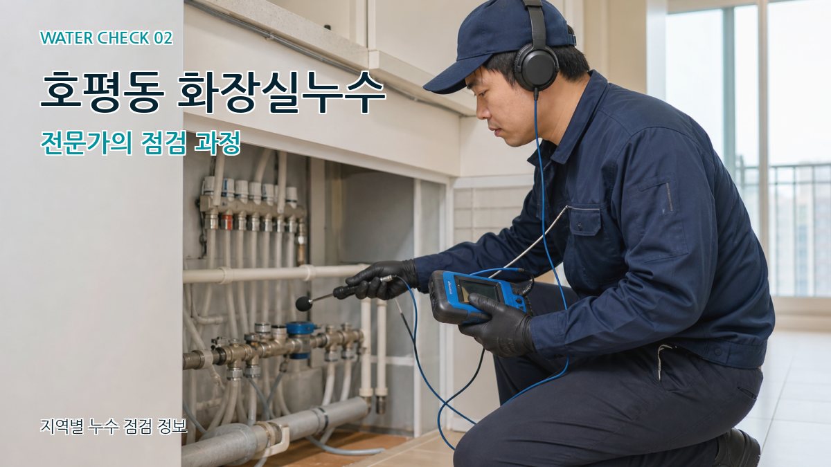 호평동 화장실누수 누수탐지 이미지