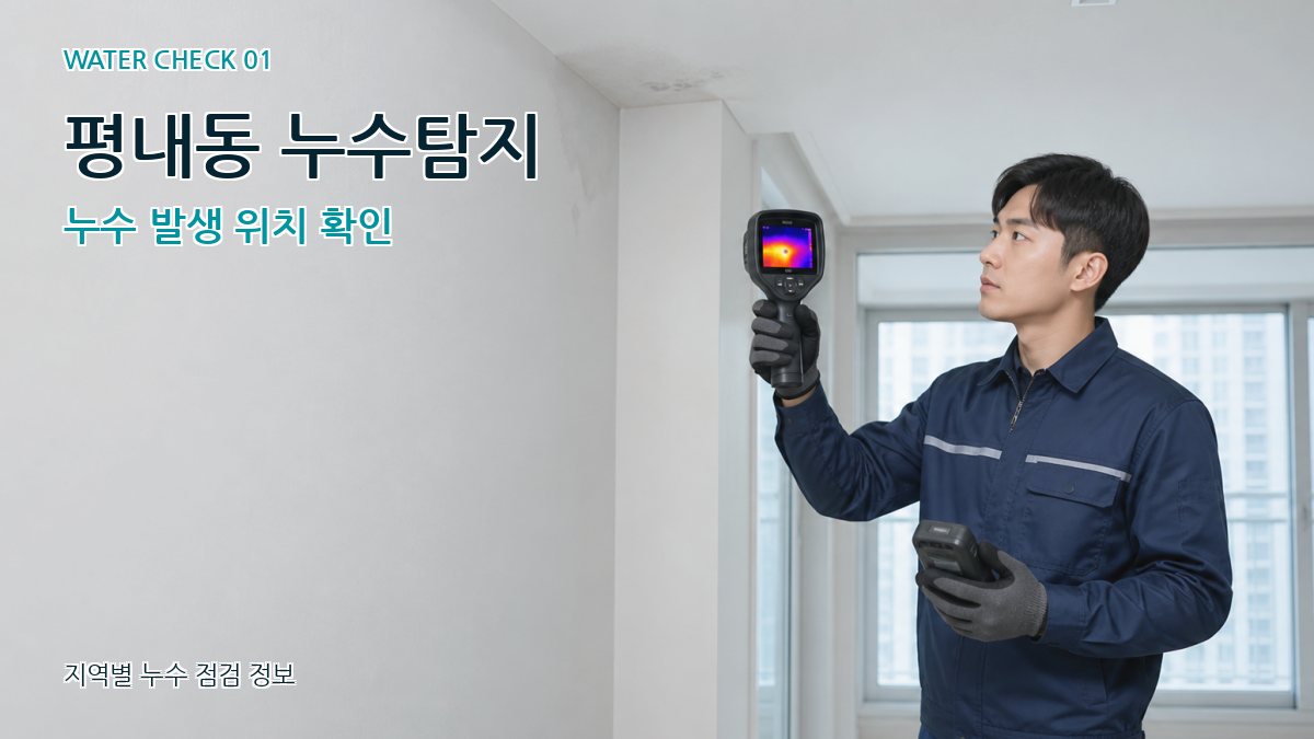 평내동 아파트누수 누수탐지 이미지