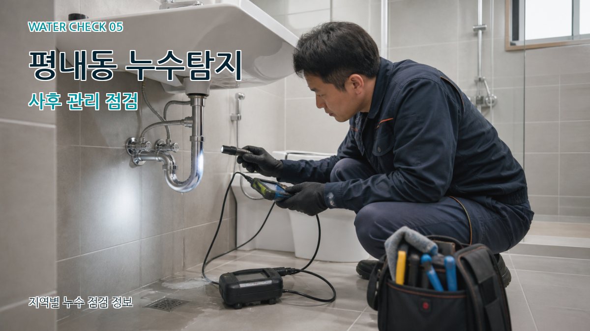 평내동 누수공사 누수탐지 이미지