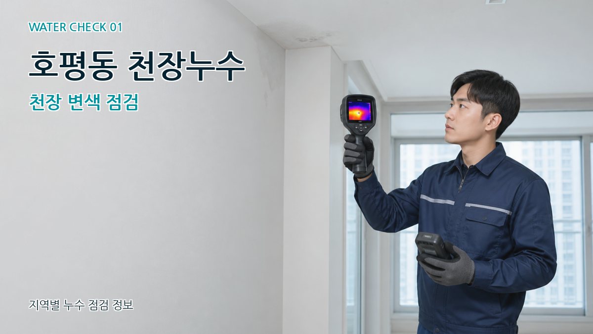 호평동 아파트누수 누수탐지 이미지
