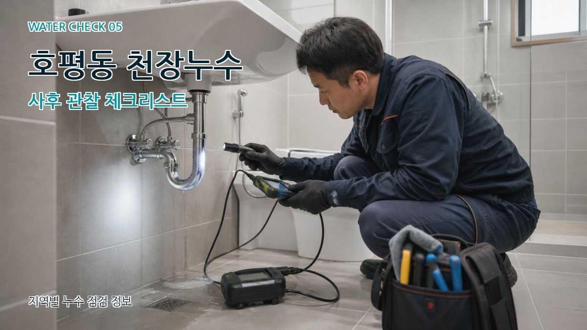 호평동 누수공사 누수탐지 이미지
