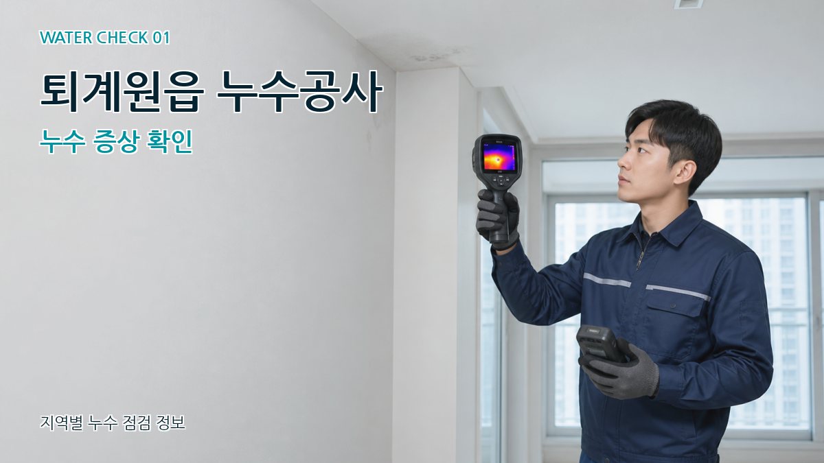 퇴계원읍 아파트누수 누수탐지 이미지