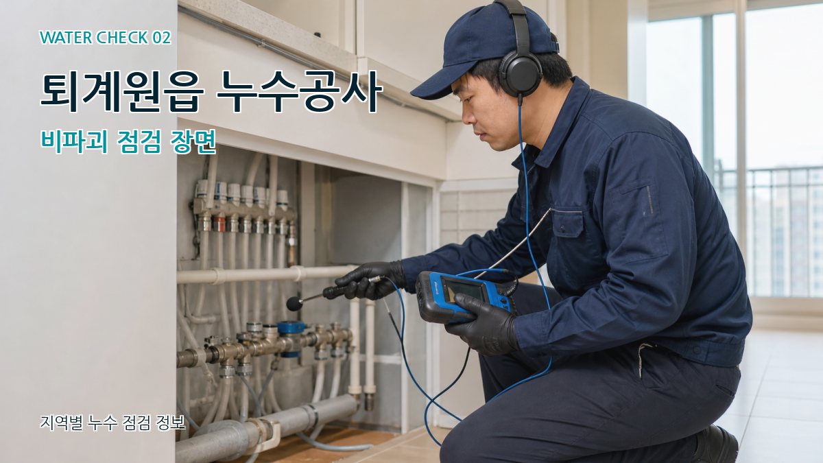 퇴계원읍 화장실누수 누수탐지 이미지