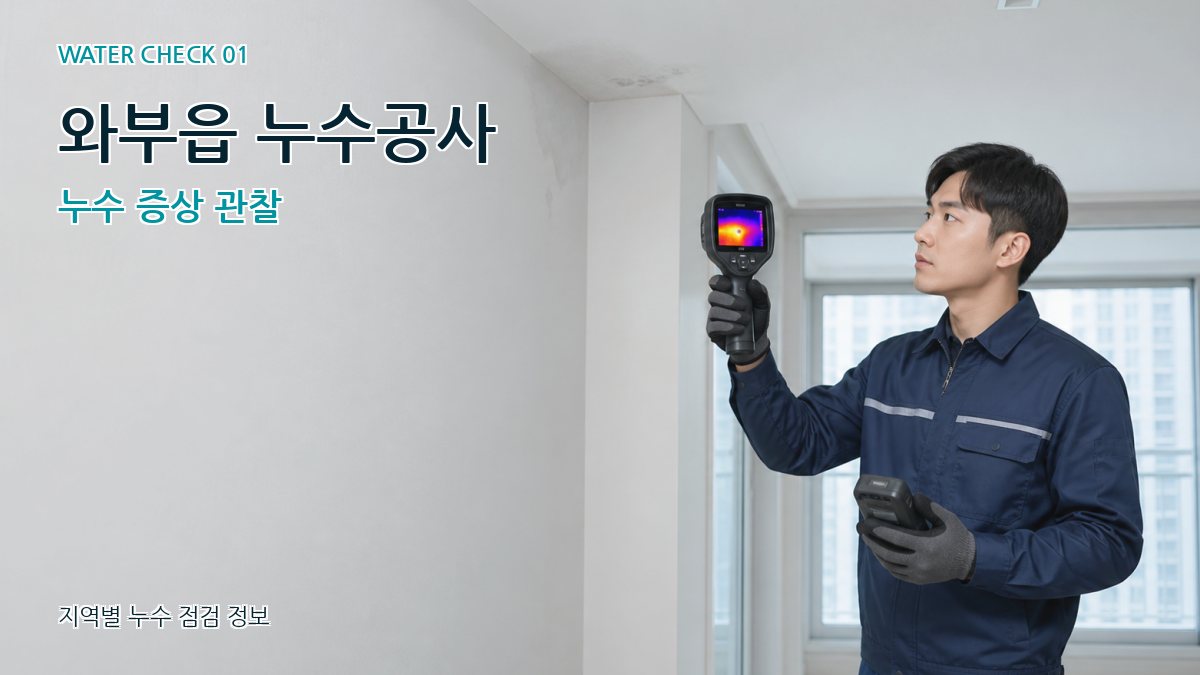 와부읍 아파트누수 누수탐지 이미지