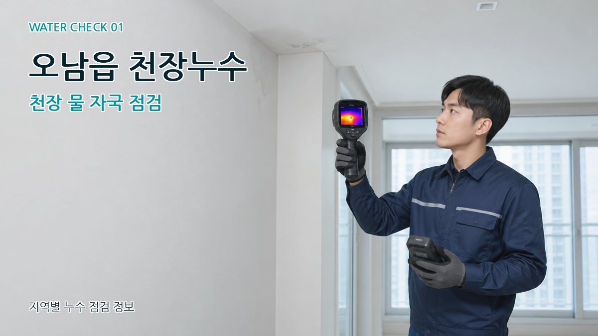오남읍 아파트누수 누수탐지 이미지