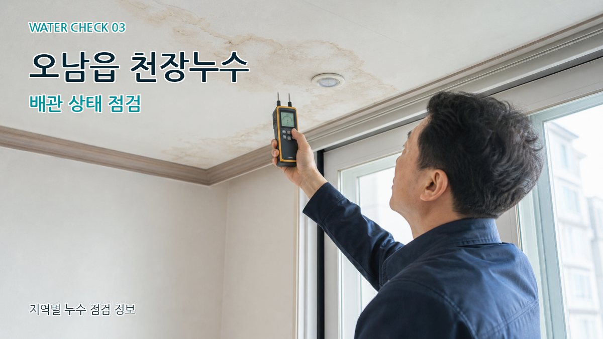 오남읍 천장누수 누수탐지 이미지