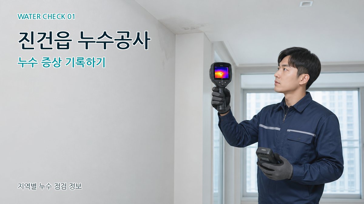 진건읍 아파트누수 누수탐지 이미지