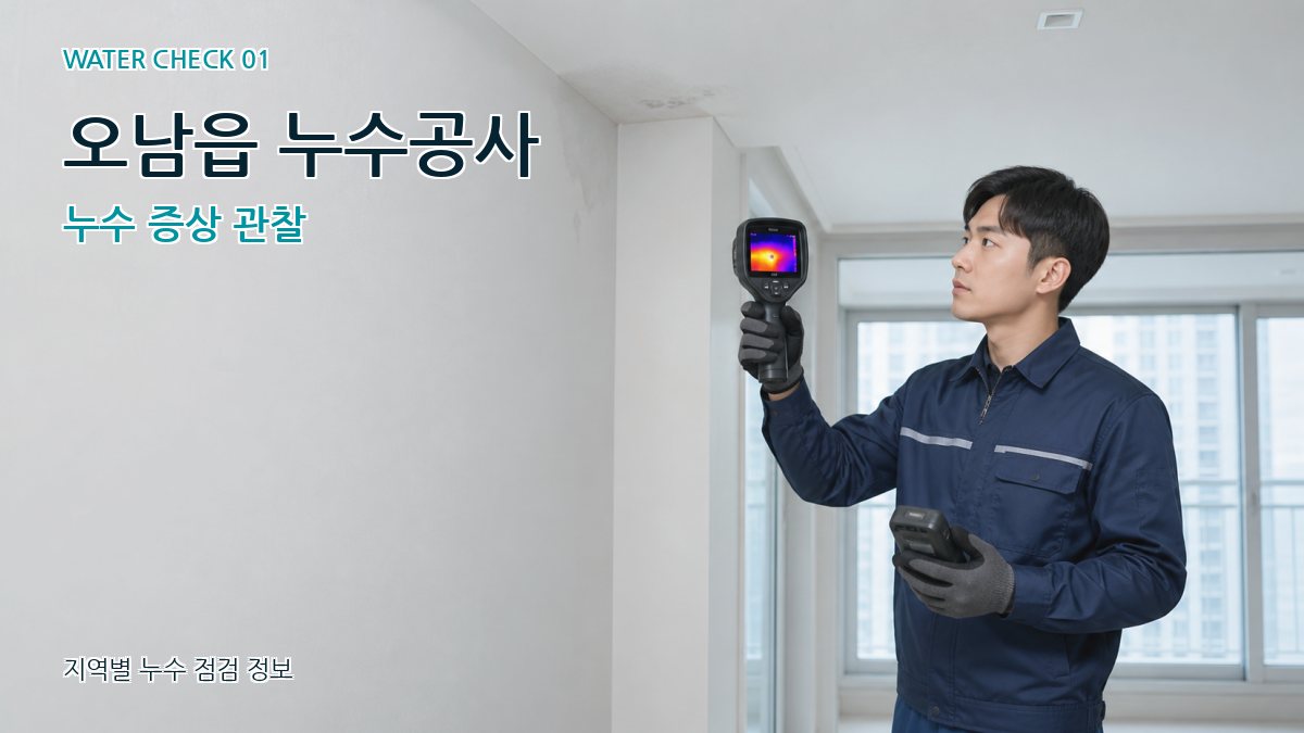 오남읍 아파트누수 누수탐지 이미지