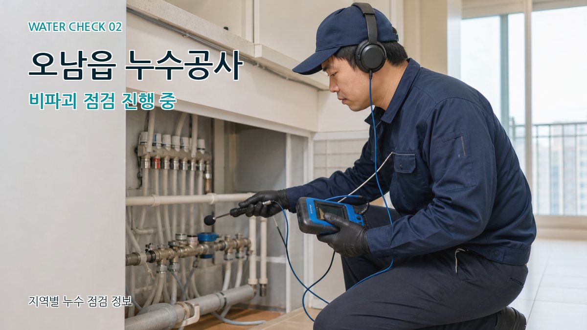 오남읍 화장실누수 누수탐지 이미지