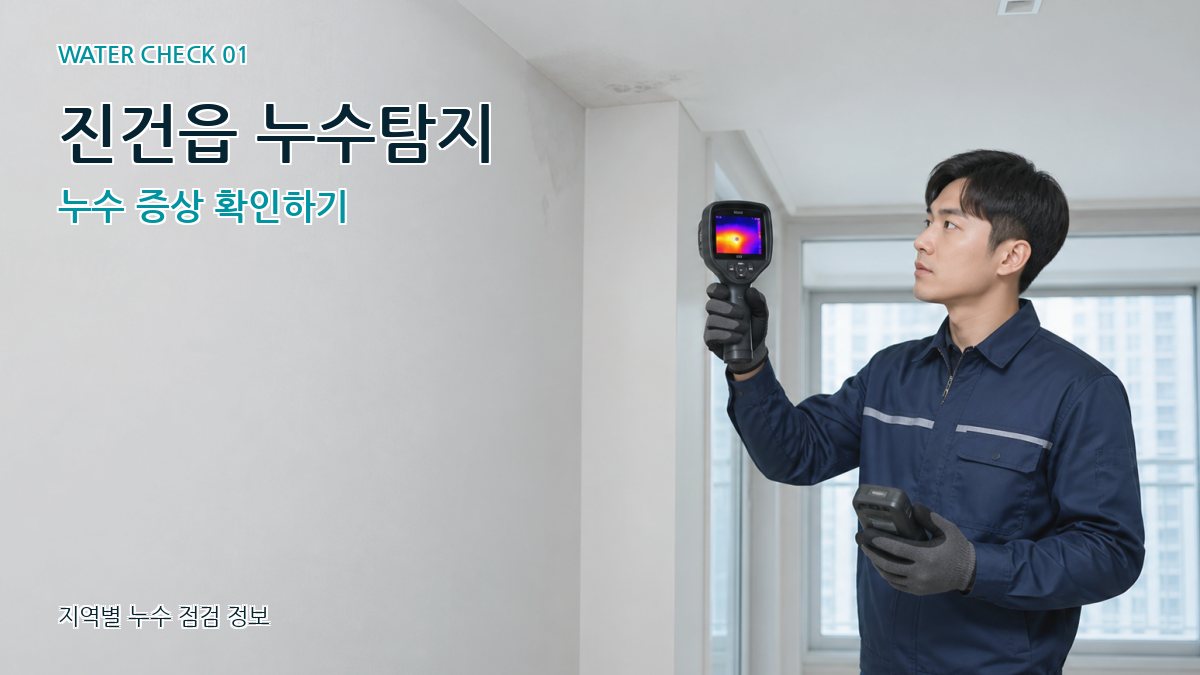 진건읍 아파트누수 누수탐지 이미지