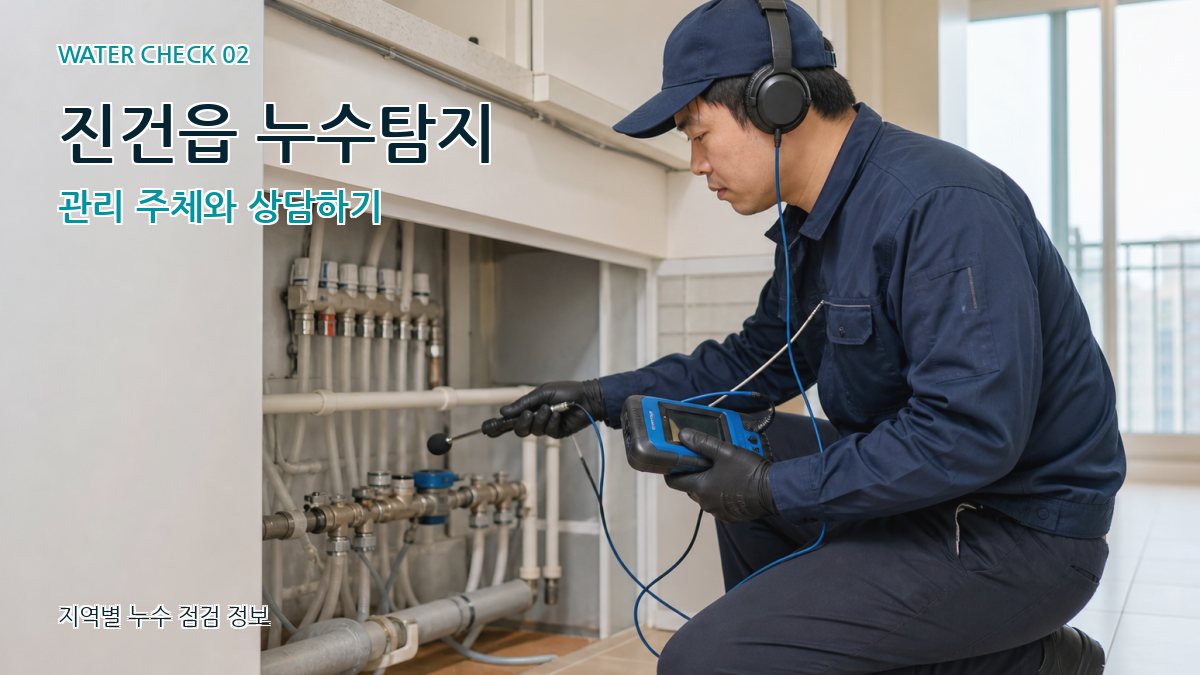 진건읍 화장실누수 누수탐지 이미지