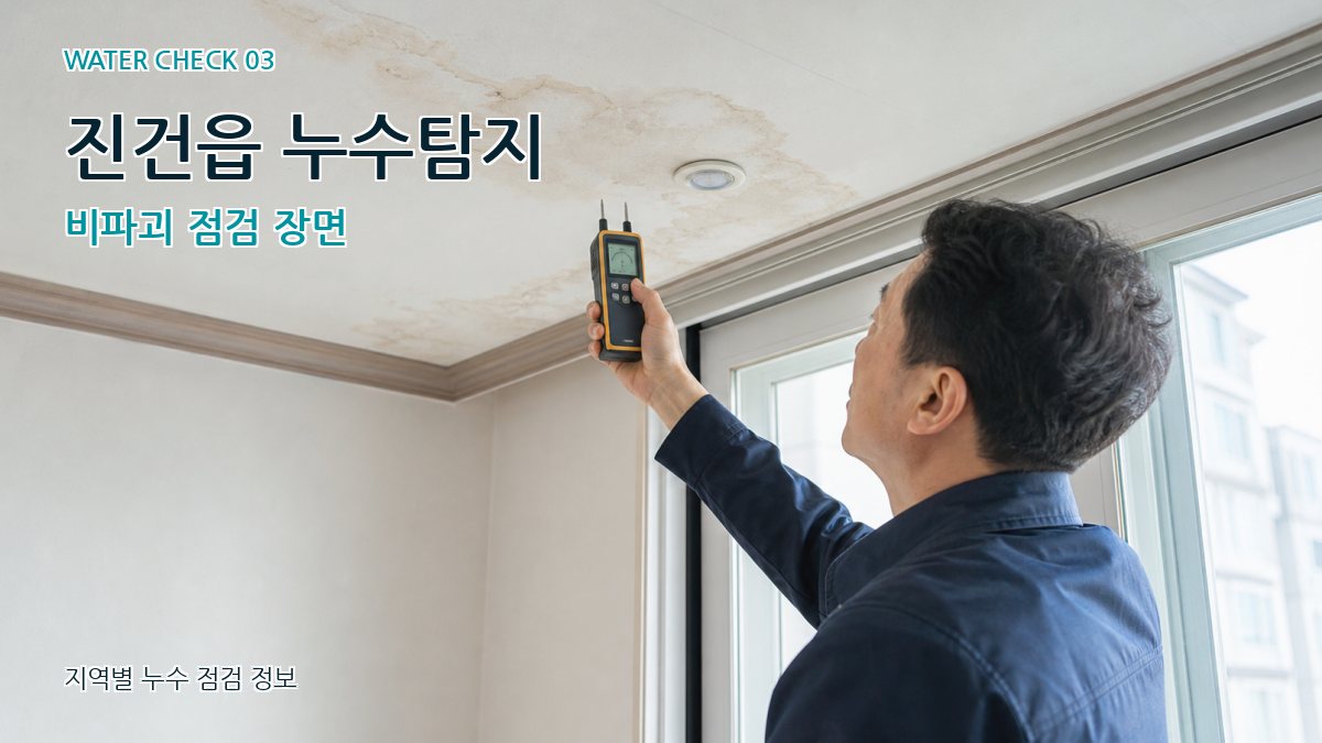 진건읍 천장누수 누수탐지 이미지