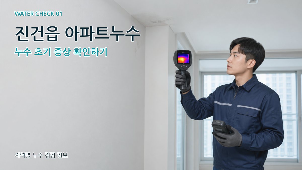 진건읍 아파트누수 누수탐지 이미지