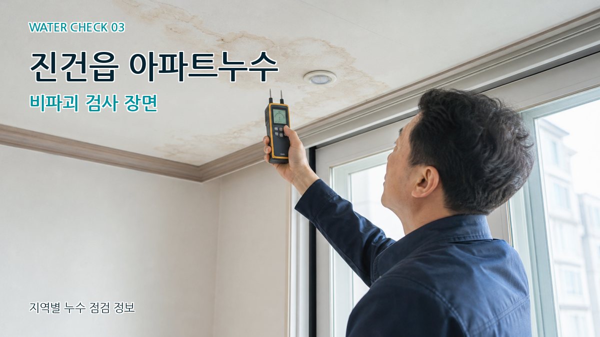 진건읍 천장누수 누수탐지 이미지
