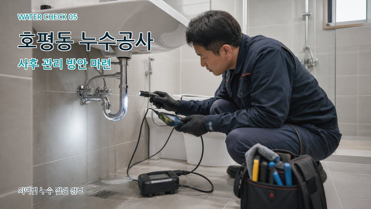 호평동 누수공사 누수탐지 이미지