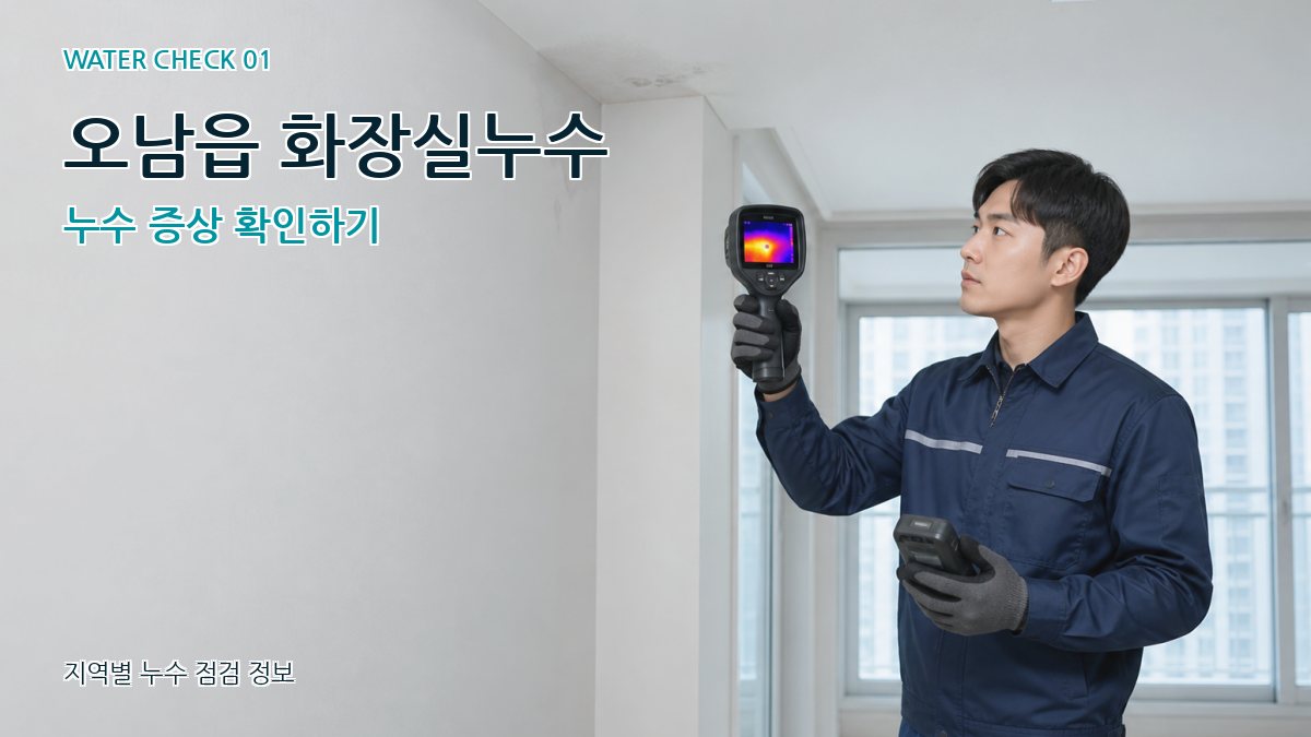 오남읍 아파트누수 누수탐지 이미지