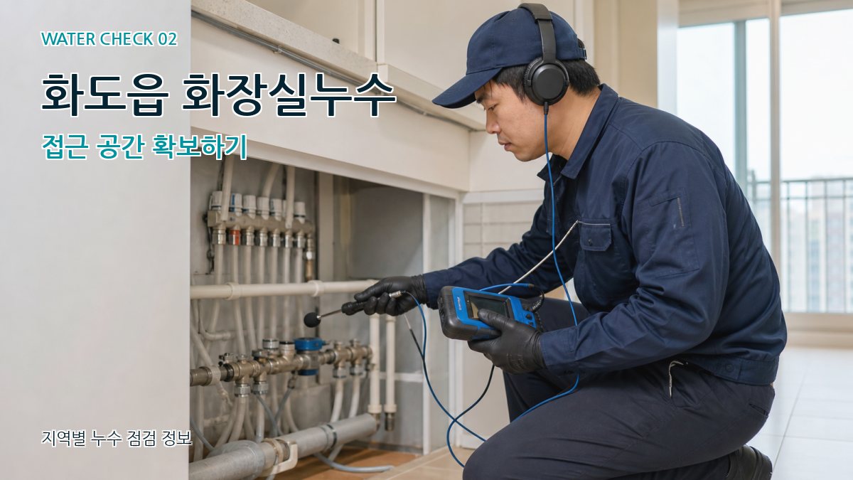 화도읍 화장실누수 누수탐지 이미지