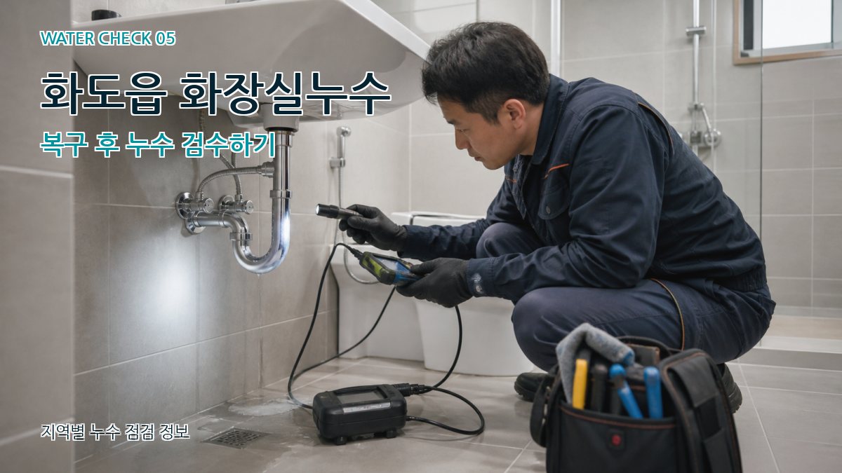 화도읍 누수공사 누수탐지 이미지