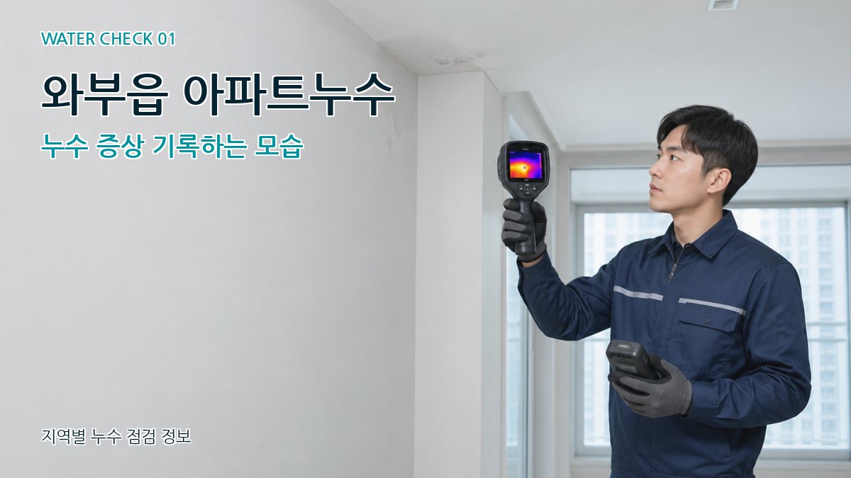 와부읍 아파트누수 누수탐지 이미지