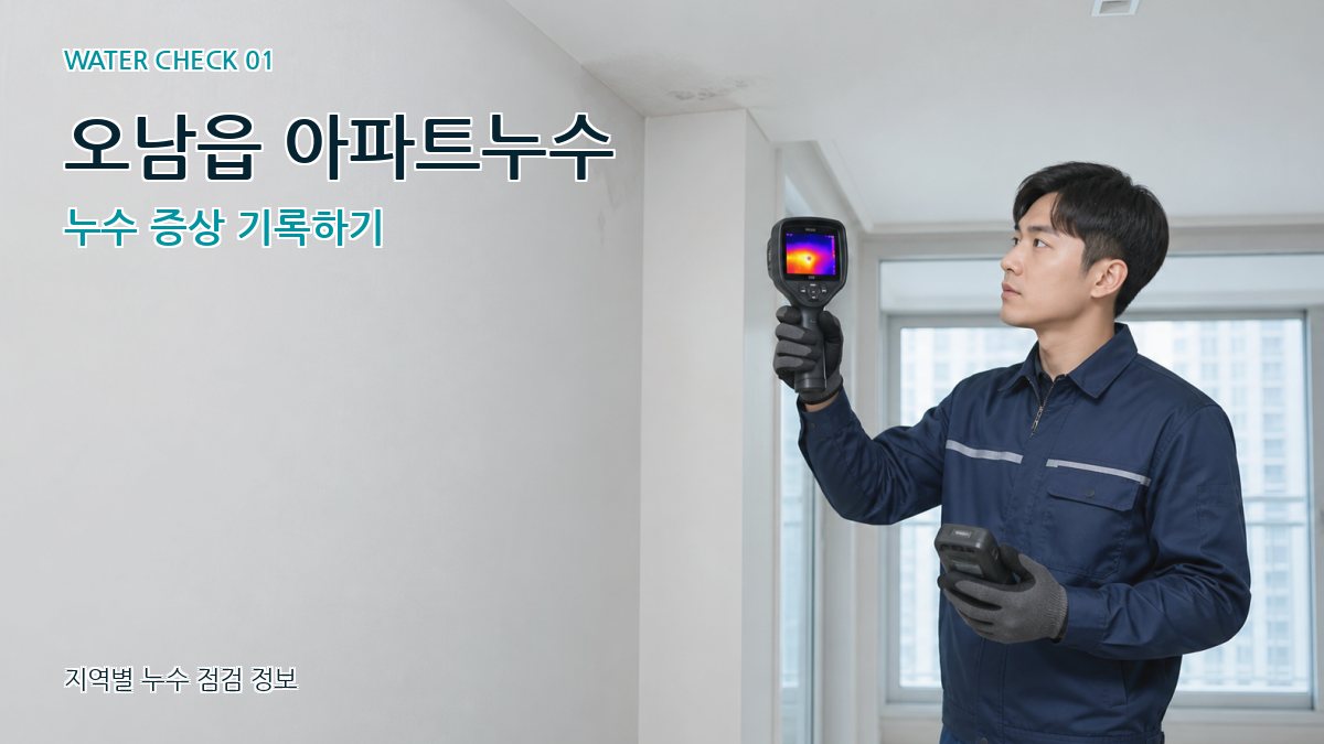 오남읍 아파트누수 누수탐지 이미지