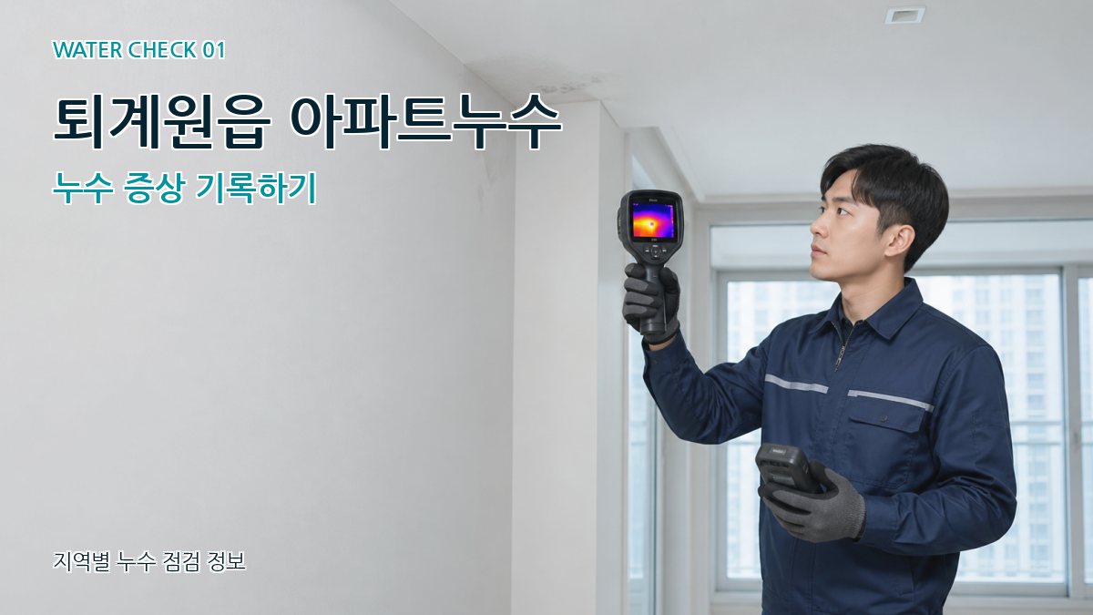 퇴계원읍 아파트누수 누수탐지 이미지