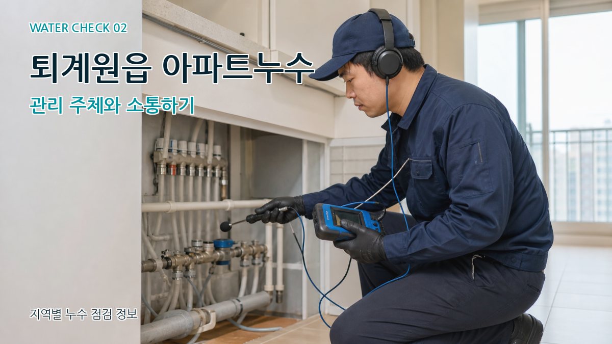퇴계원읍 화장실누수 누수탐지 이미지