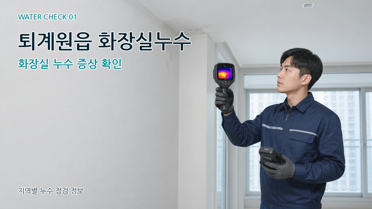 퇴계원읍 아파트누수 누수탐지 이미지