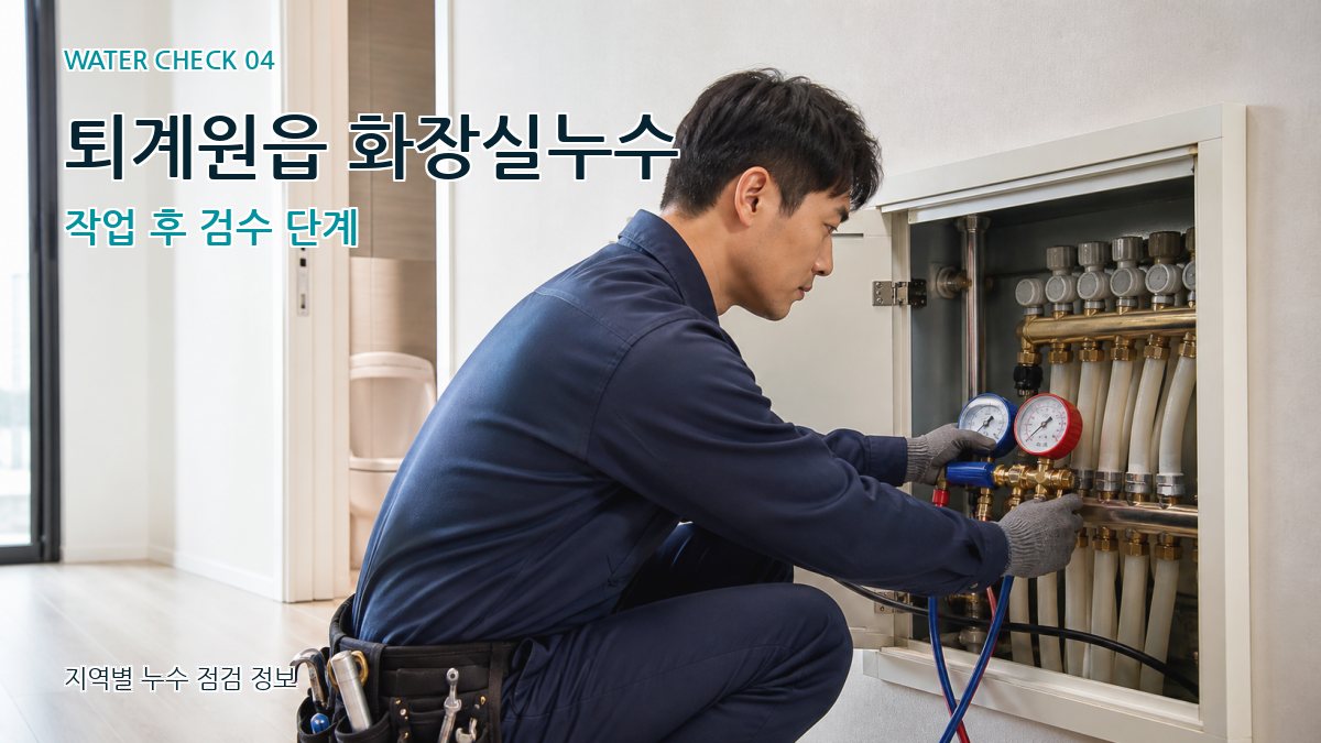 퇴계원읍 누수탐지 누수탐지 이미지