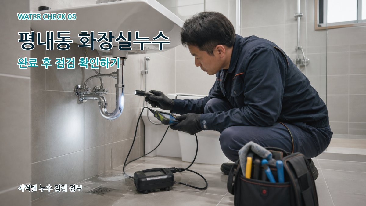 평내동 누수공사 누수탐지 이미지